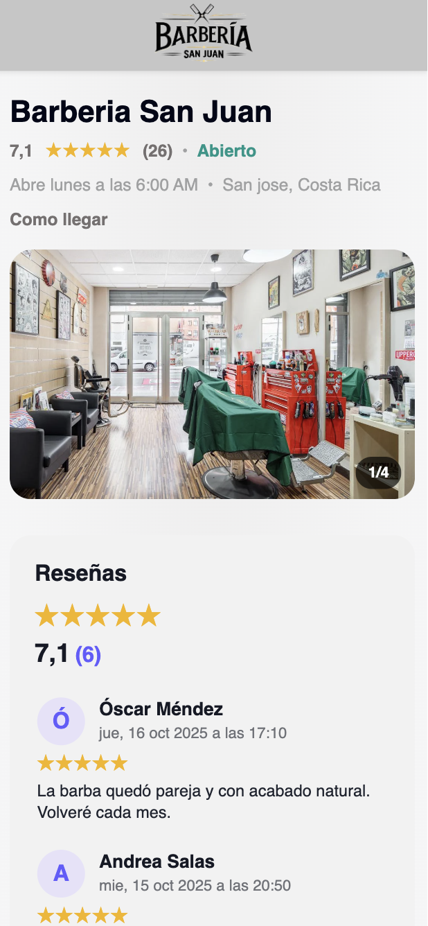 Reserva en línea en iPhone